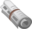 rolled-up newspaper emoji