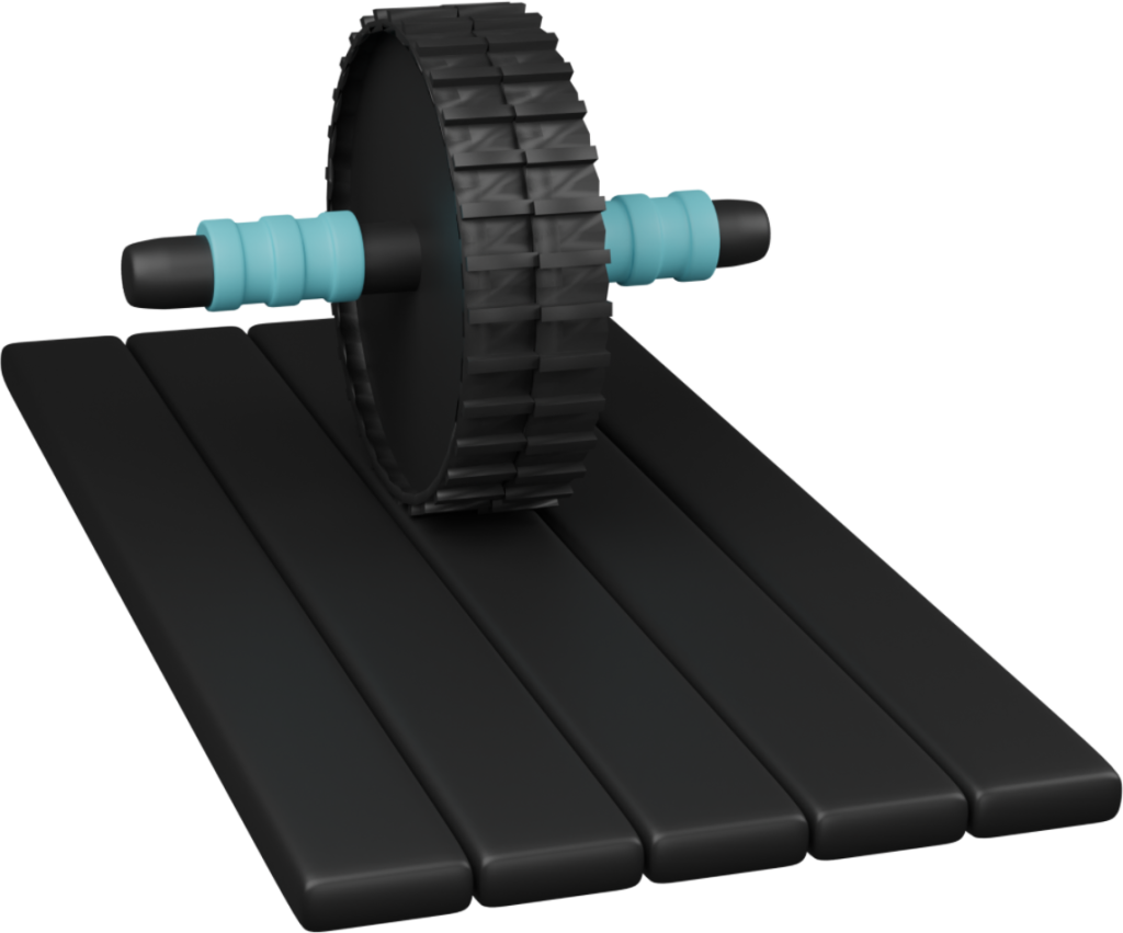 ab roller core rolling mat device illustration