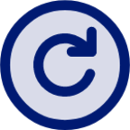 rotate circle right icon