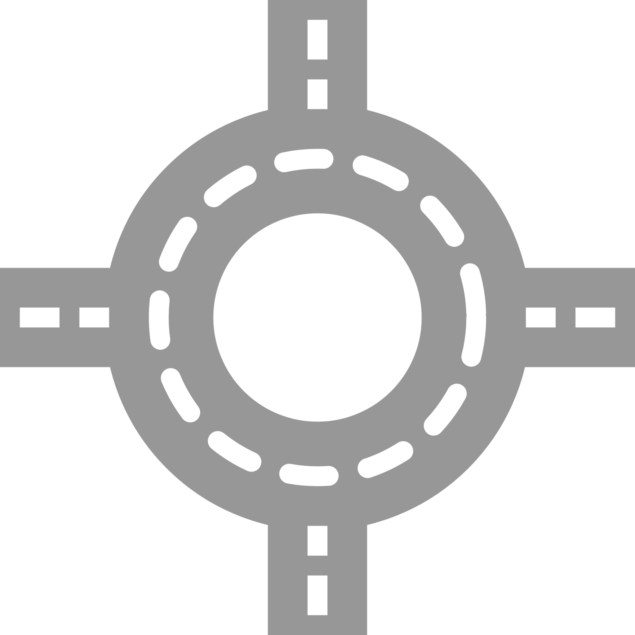 round intersection icon