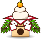 round rice cake emoji