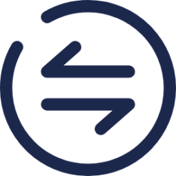 Round Transfer Horizontal icon