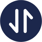 Round Transfer Vertical icon