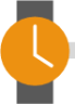 round watch icon