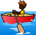 rowboat (black) emoji