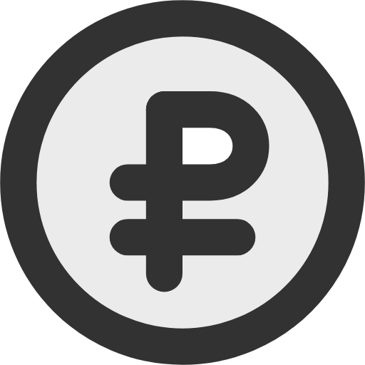 ruble circle icon