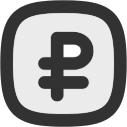 ruble square icon