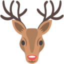 Rudolph the Red-Nosed Reindeer emoji