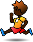 runner (black) emoji