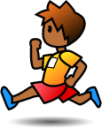 runner (brown) emoji
