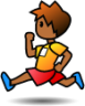 runner (brown) emoji