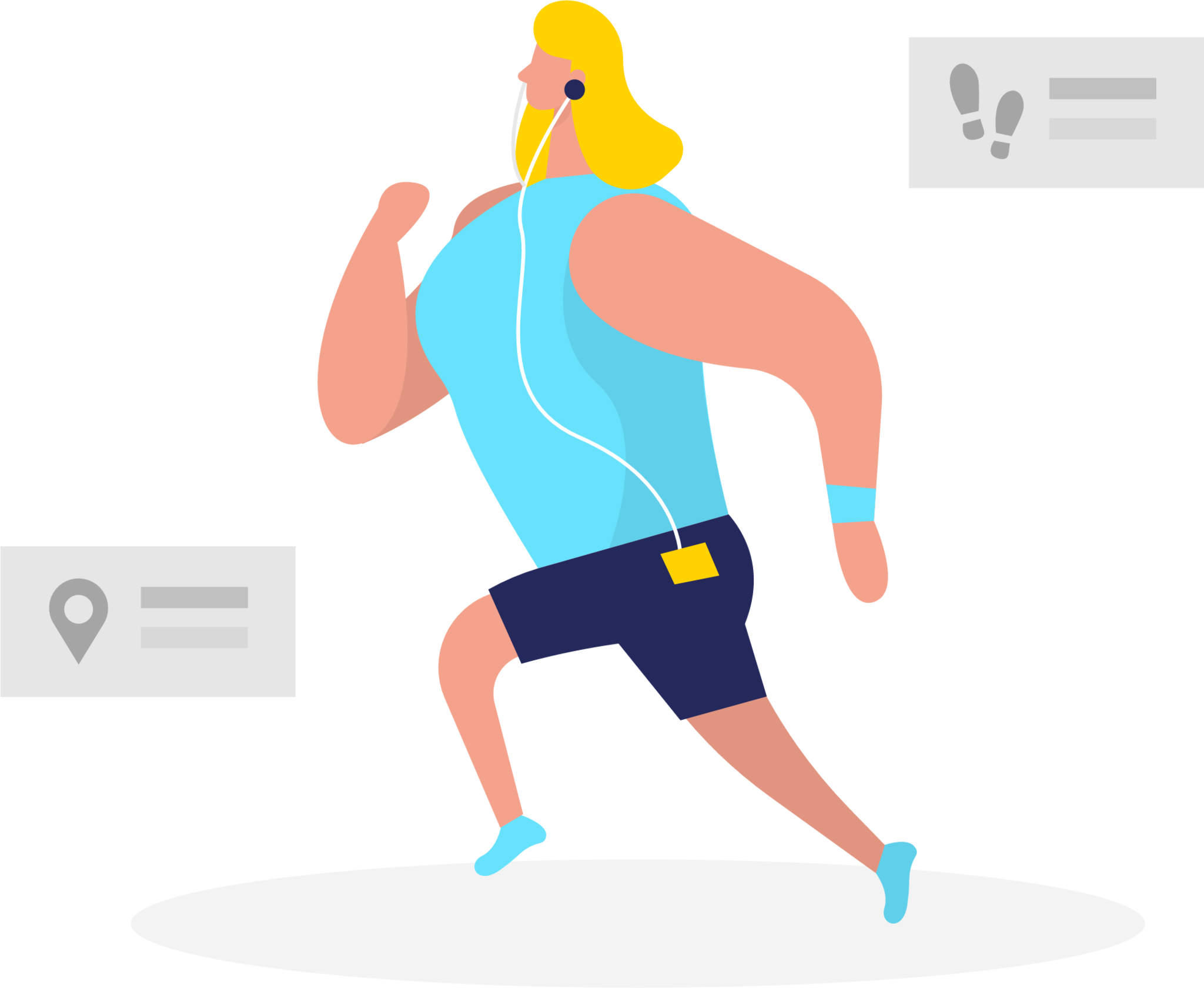 Running illustration