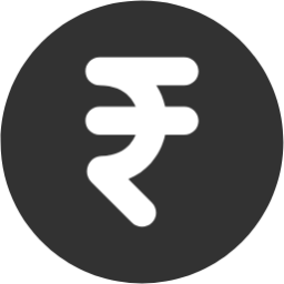 rupee circle icon