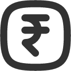 rupee square icon