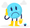 Sad face illustration