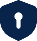 safe lock fill system icon