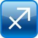 Sagittarius (square) emoji