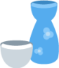 sake bottle and cup emoji