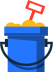 sand bucket illustration
