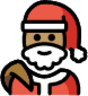 Santa Claus: medium skin tone emoji
