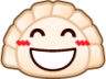 satisfied (dumpling) emoji