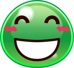 satisfied (slime) emoji