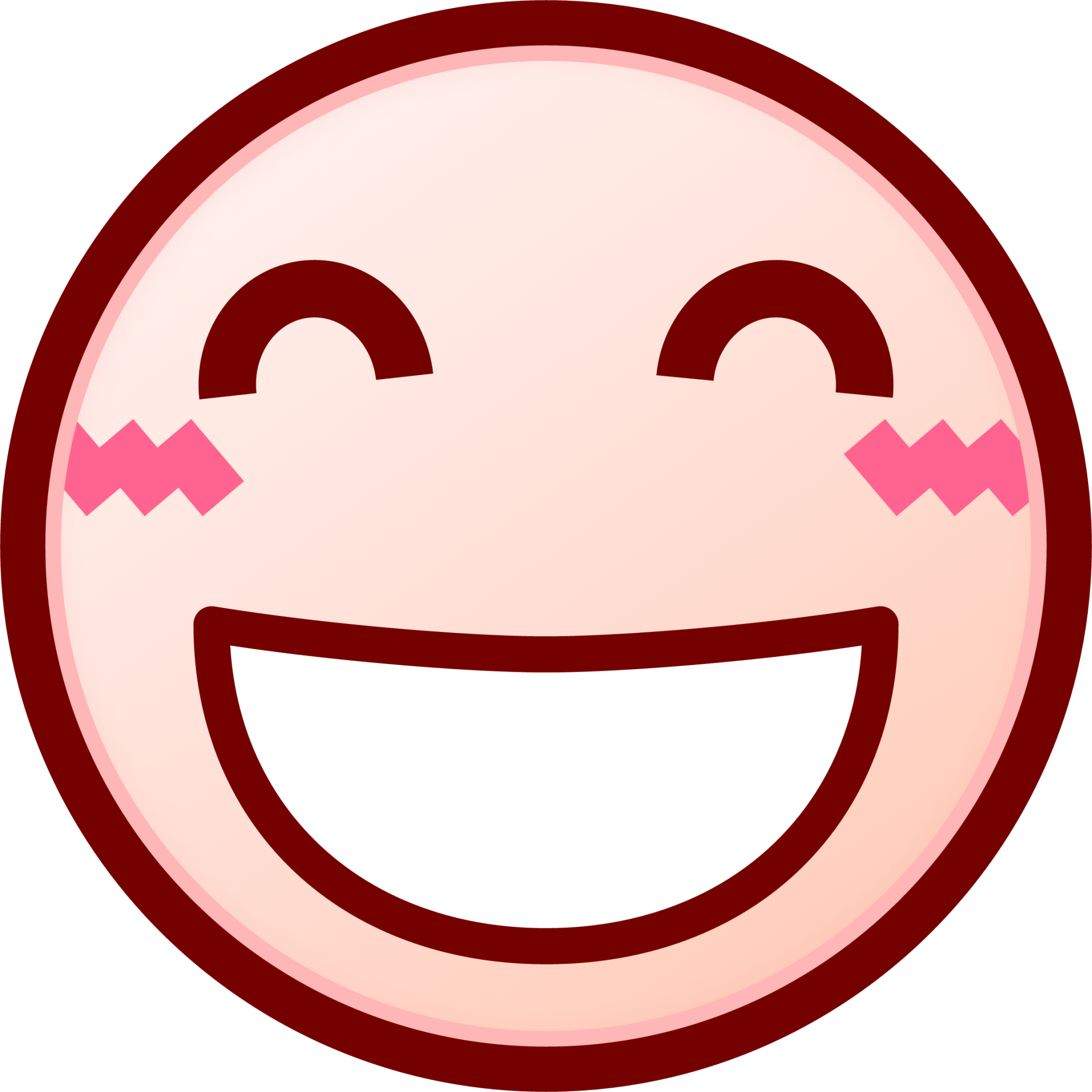satisfied (white) emoji