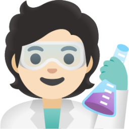 scientist: light skin tone emoji