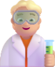 scientist medium light emoji