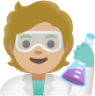 scientist: medium-light skin tone emoji
