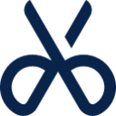 scissors 2 line design icon