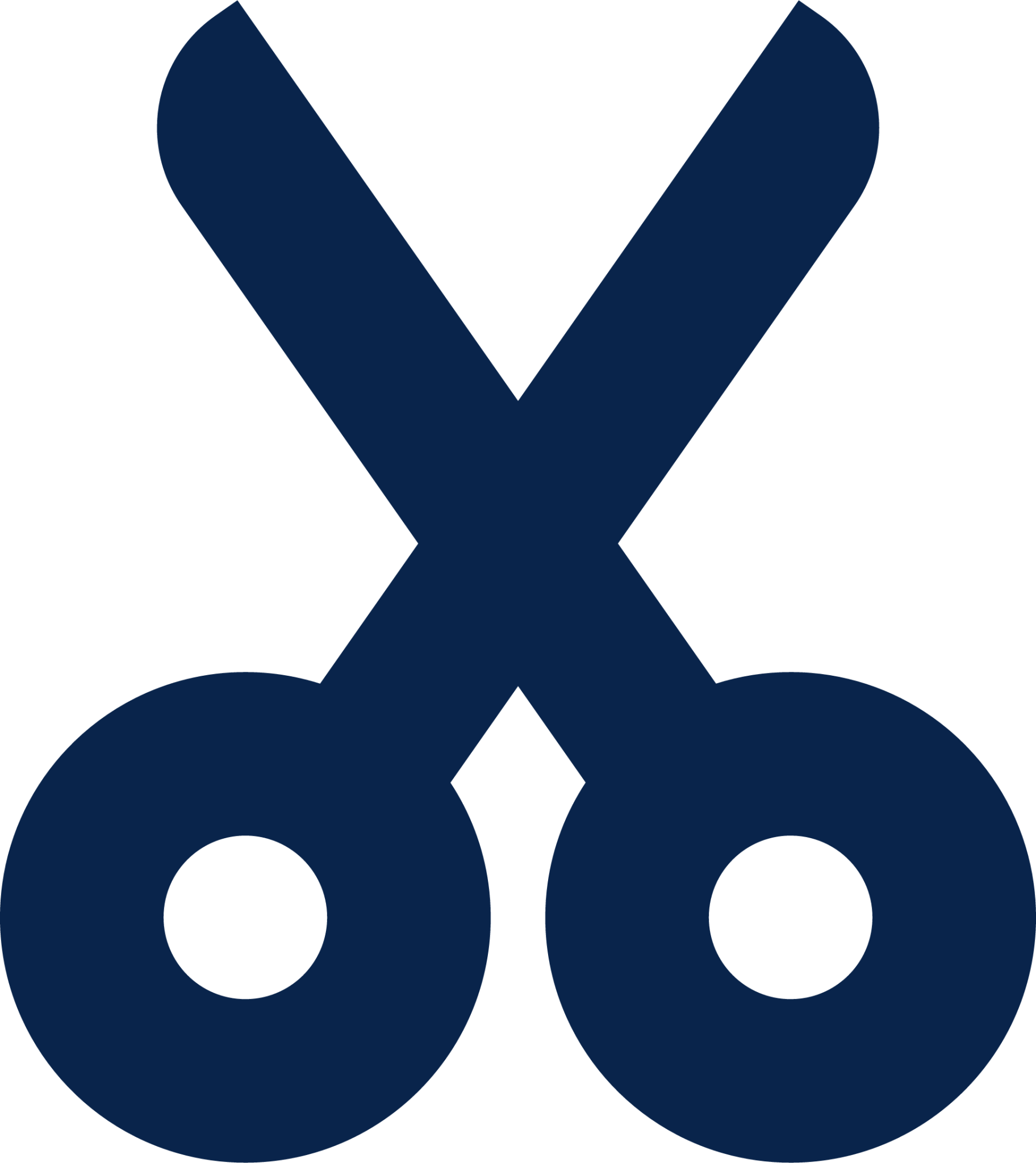 scissors fill design icon