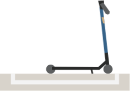 scooter drop zone illustration