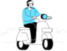 Scooter illustration