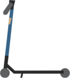 scooter left docked illustration