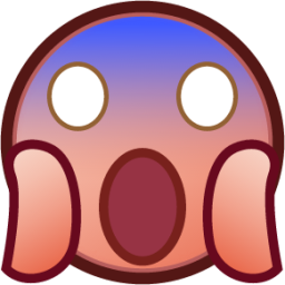 scream (plain) emoji