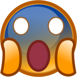 scream (smiley) emoji