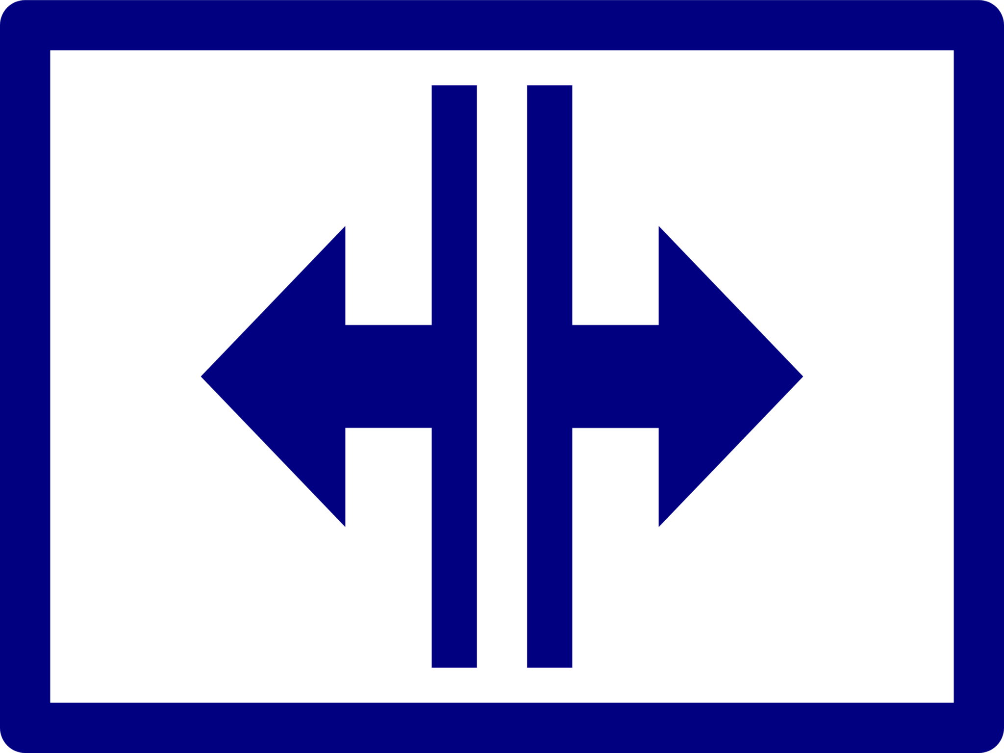 screen split horizontal icon