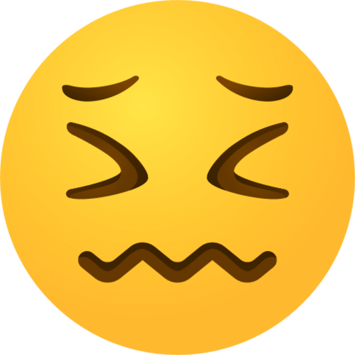 Scrunched face emoji emoji