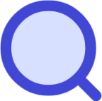 search glass search magnifying icon