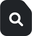 searchfile (rounded filled) icon