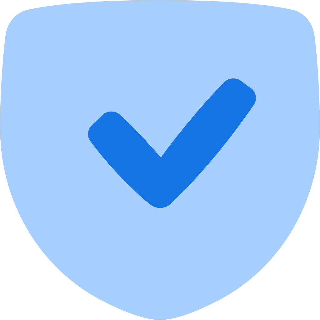security shield check icon
