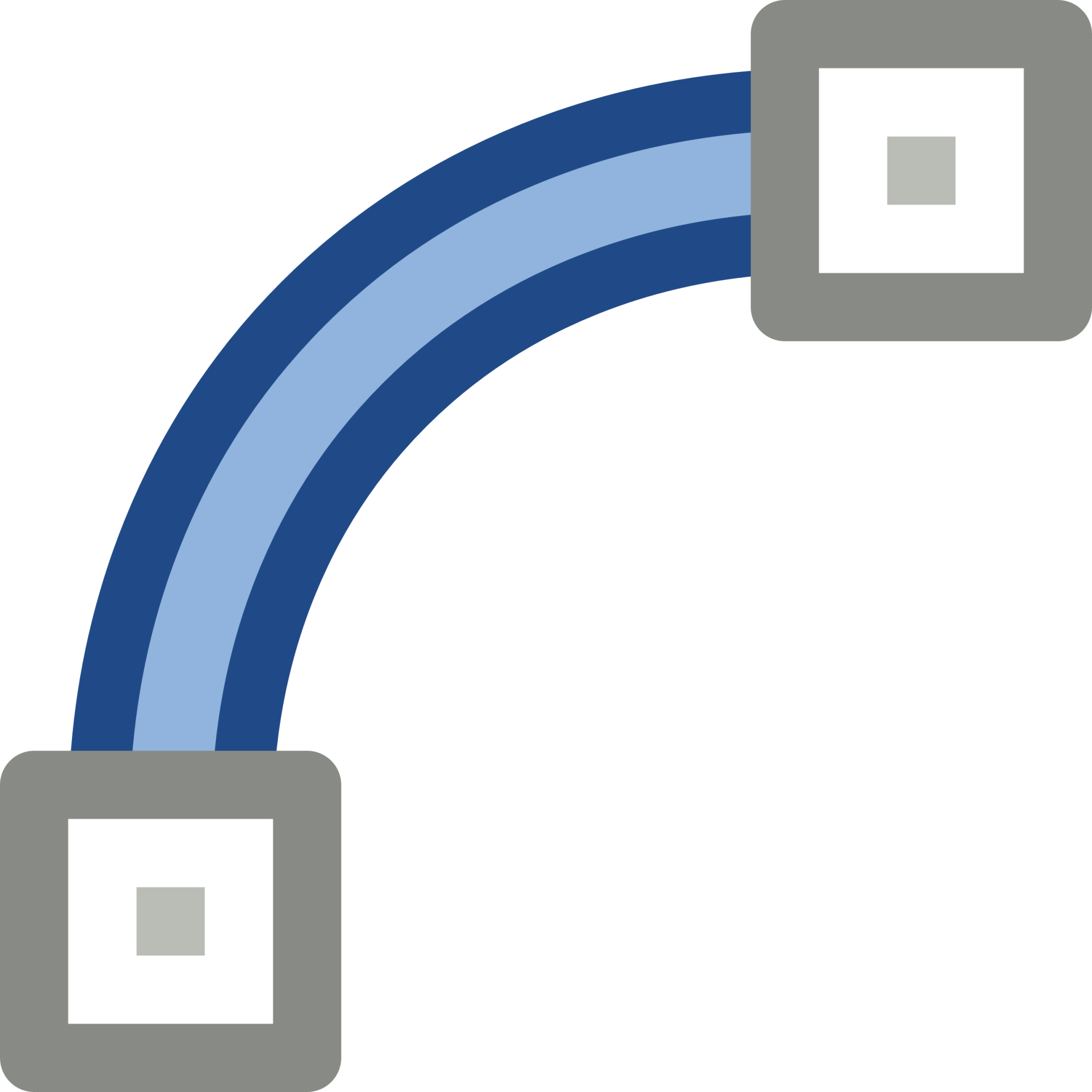segment curve icon
