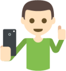 selfie tone 1 emoji