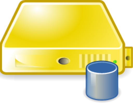 server database yellow icon