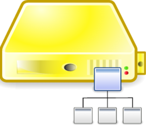 server directory yellow icon