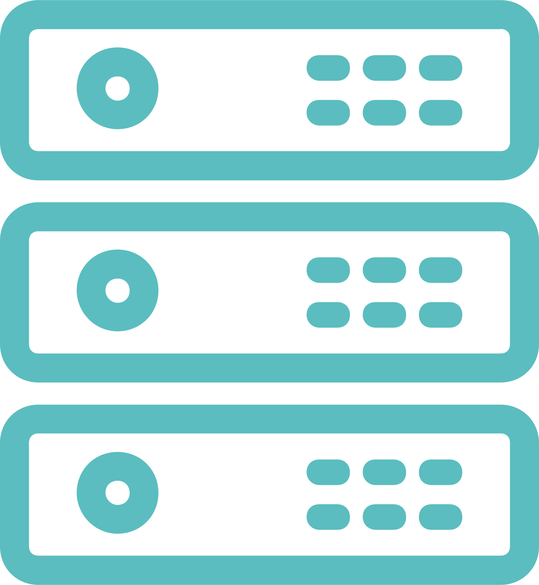 server rack (blue) icon