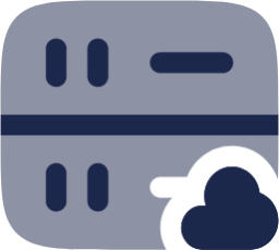 Server Square Cloud icon
