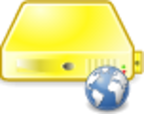 server web yellow icon