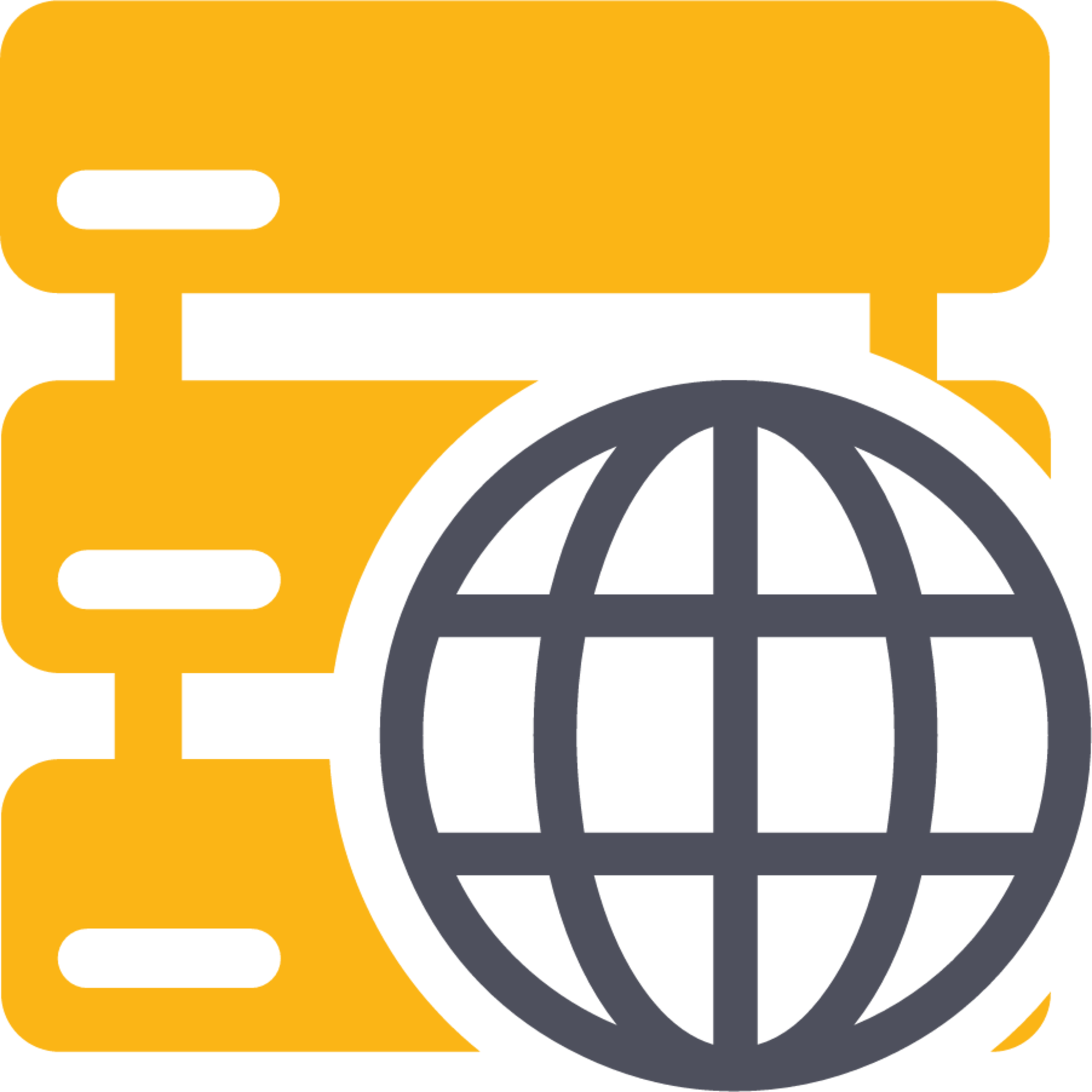 server web yellow icon